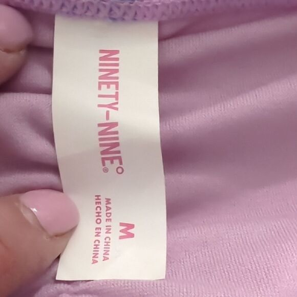 Pink and Blue Striped Bikini Bottoms with Playful Design - Picture 3 of 3